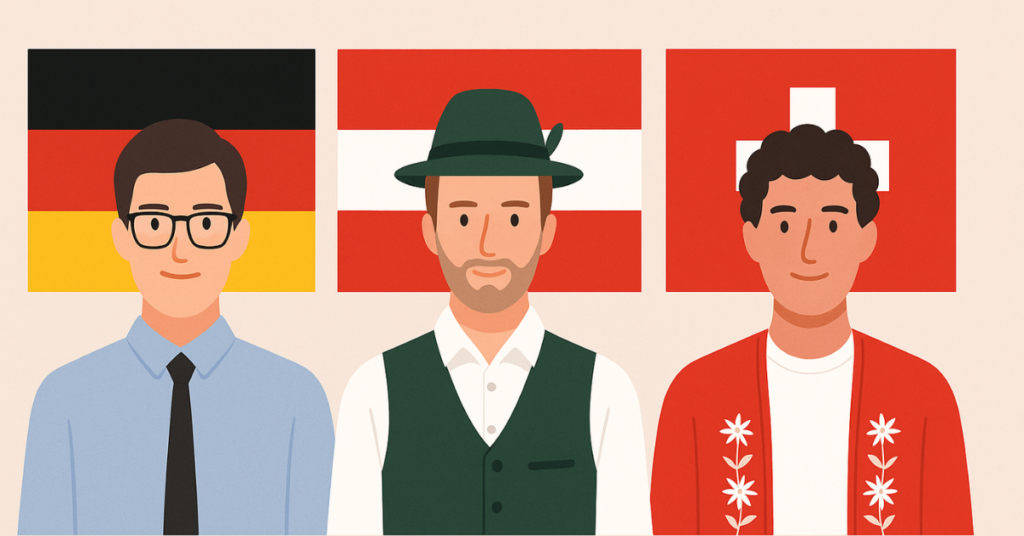 ¿Cuáles son las diferencias entre el alemán de Alemania, Austria y Suiza?